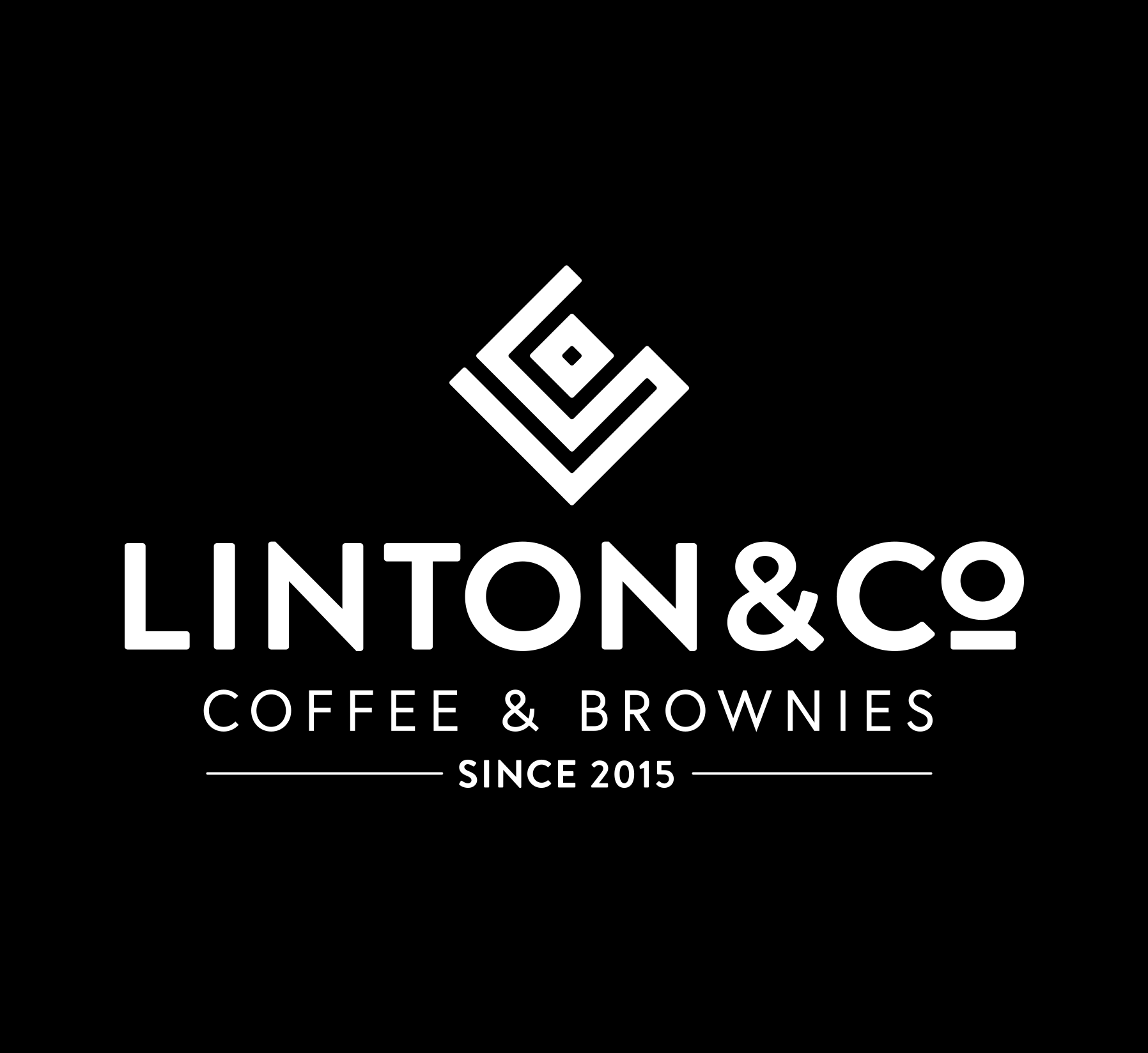 Linton-and-co-01 Linton and Co Geometric black and white logo